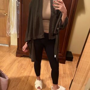 lululemon athletica olive green convertible sweater